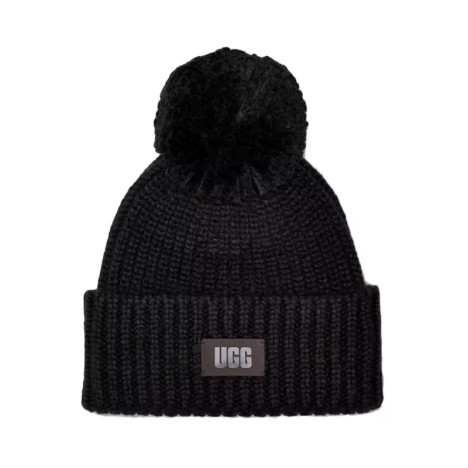 UGG Bonnet UGG CHUNKY RIB KNIT POM