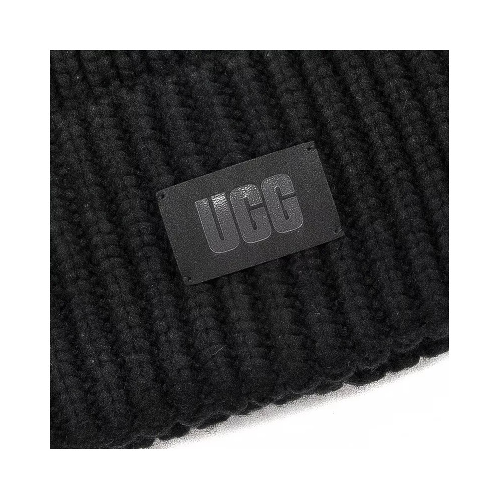 UGG Bonnet UGG CHUNKY RIB KNIT POM