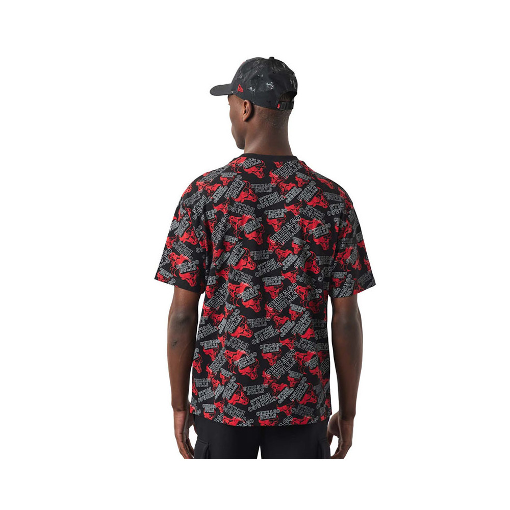 New Era Tee-shirt New Era Chicago Bulls NBA All-Over Printed