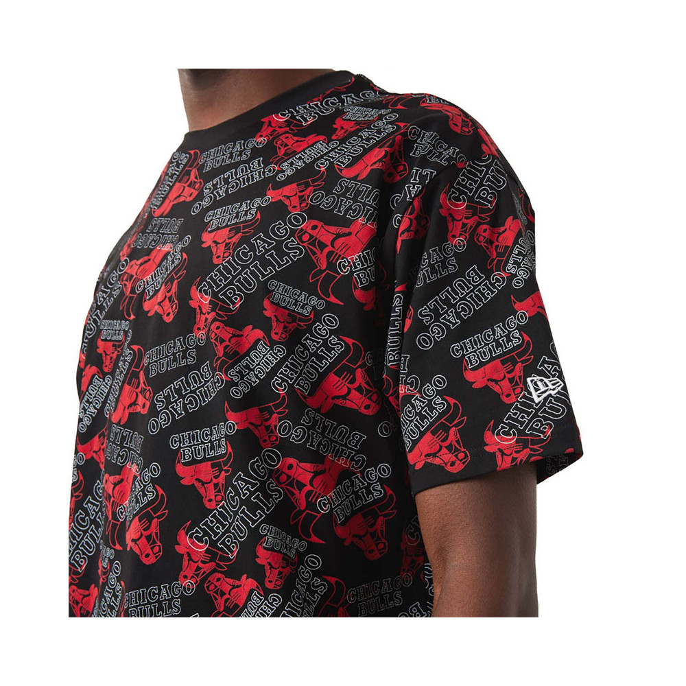 New Era Tee-shirt New Era Chicago Bulls NBA All-Over Printed